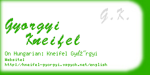 gyorgyi kneifel business card